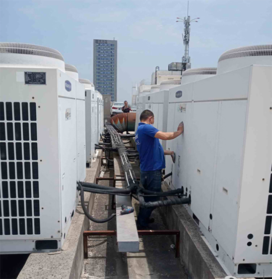 张湾中央空调制热和不制冷系统维修方法